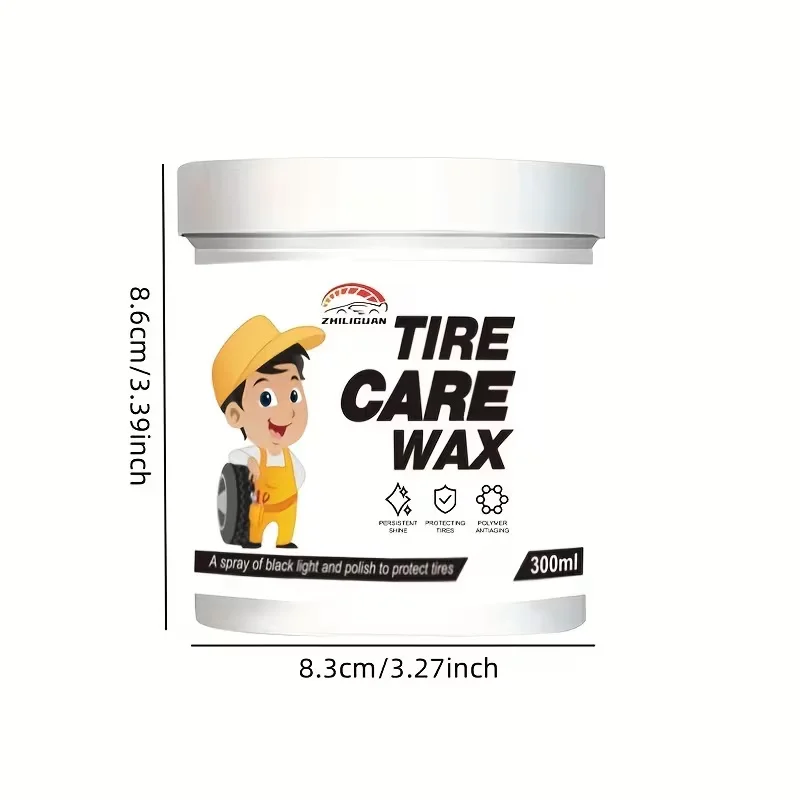 New Design Car Special Tire Wax Waterproof Gloss Enhancer for Tire & Trim