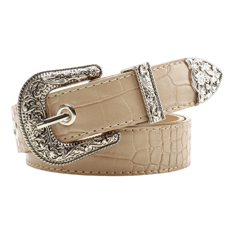 

Элегантный вневременной женский пояс из искусственной кожи, современный дизайн, металлическая застежка для джинсовых платьев,