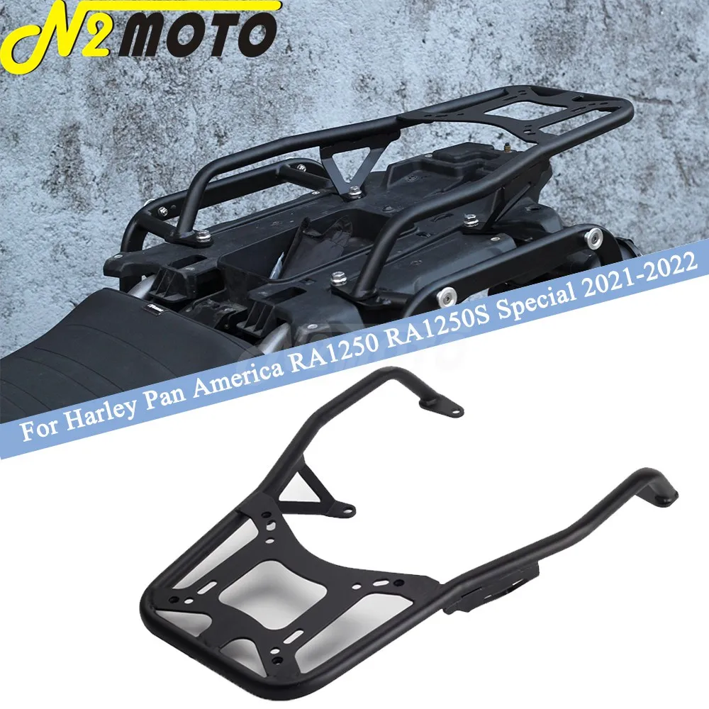 

Motocycle Rear Tail Box Plate System Bracket Luggage Rack Trunk Support For Harley Pan America 1250 RA1250 Special RA1250S 21-22