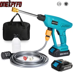 Wireless High Pressure Car Wash Washer Gun Foam Generator Water Gun Spray Cleaner Car Washing Machine For Makita 18V Battery