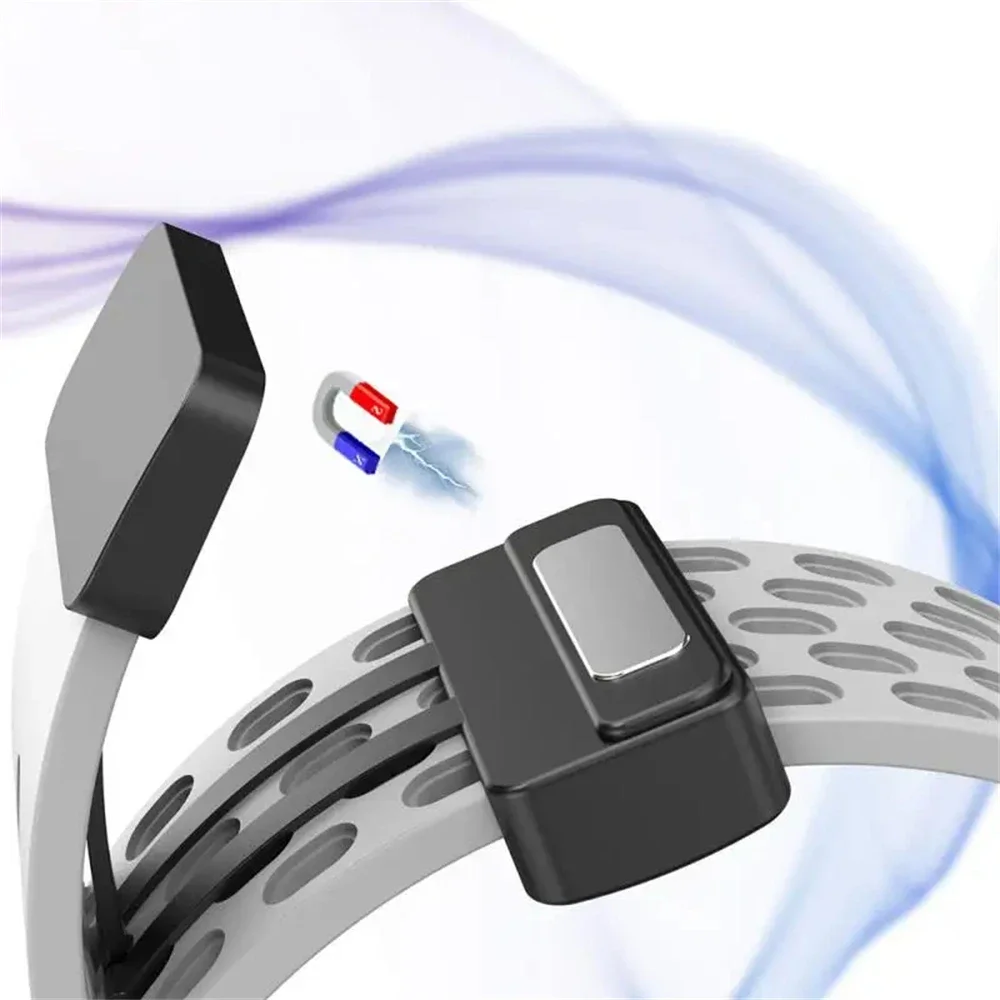 Magnetisches Sport-Silikonband mit D-Schnalle für Samsung Galaxy Fit 3 Fit3 SM-R390, Ersatzarmband, Armband, Zubehör – Detail 5