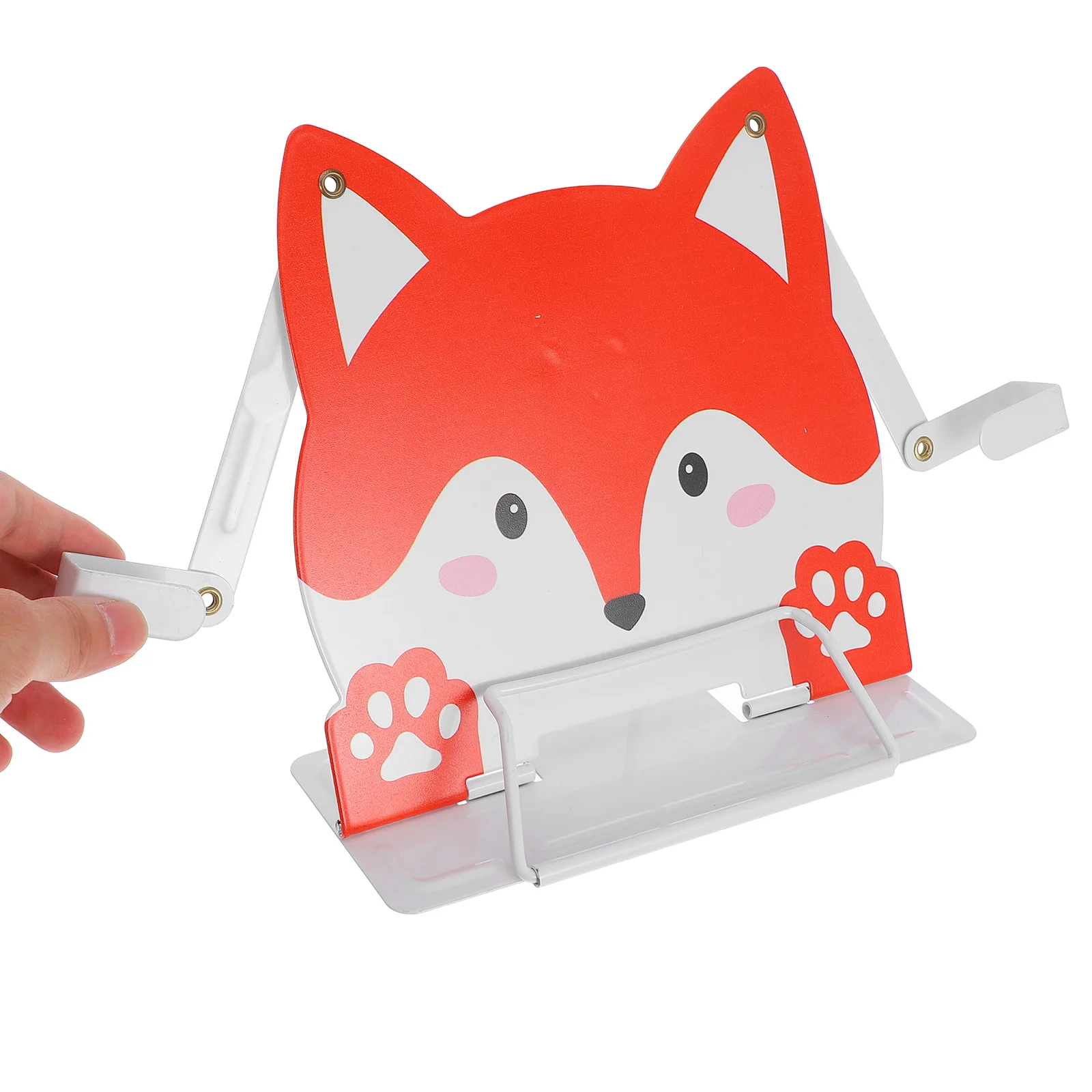 حامل قراءة على شكل ثعلب رف كتب سطح المكتب لحامل الكتب المحمول للاستخدام المنزلي والمدرسة والسفر