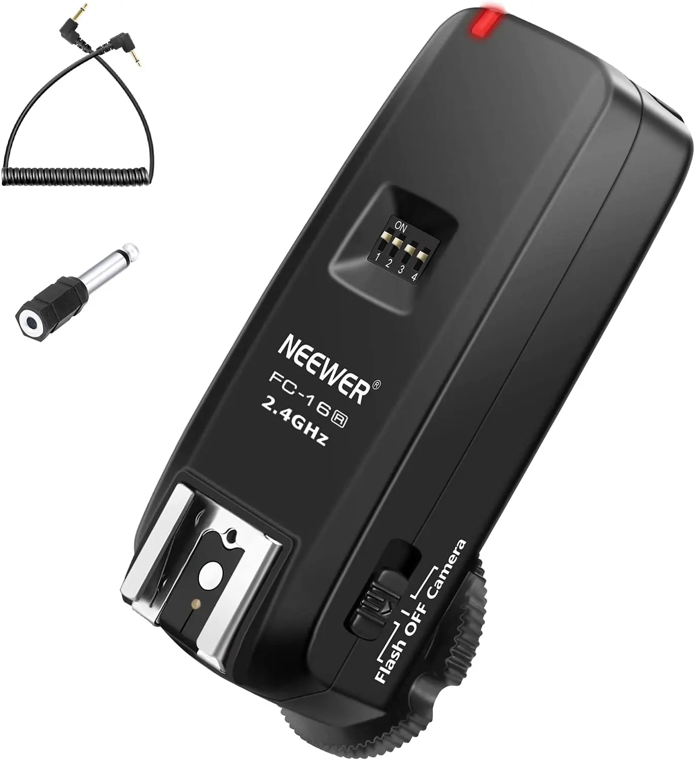 

Neewer FC-16 2.4G 16 Channels Wireless Remote Flash Receiver for Canon Nikon DSLR Cameras and Sony A9II A9 A7RIV A7RIII A7RII