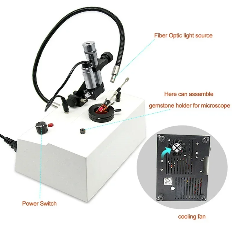 Hot sales Prism Spectroscope With Directly Wavelength Scale (400-700nm) Slit Gemstone Spectrometer Gemological Testing Tools