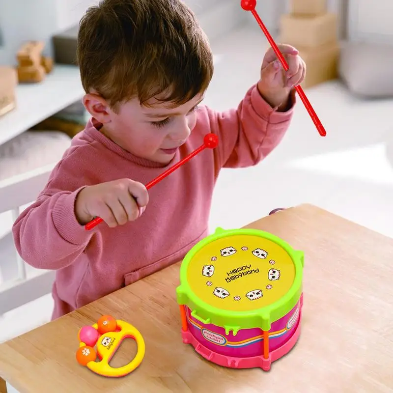 

Music Toy Percussion Tambourine Playing Instruments Toys 5pcs Instruments Toys For 3-8 Years Old Children Christmas Birthday