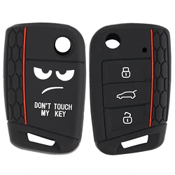 Key Fob Car Remote Cover Shell Case 3 Button Protector For VW Golf Mk4 Mk5 Mk6 Volkswagen Golf Beetle Cabriolet Caddy Eos Tiguan