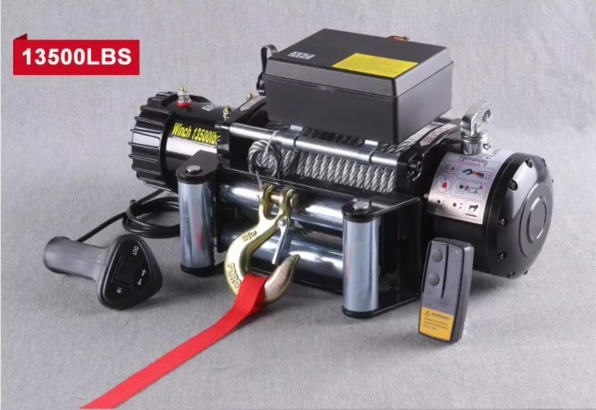 

13500lbs 12v Electric Winch With Synthetic Rope