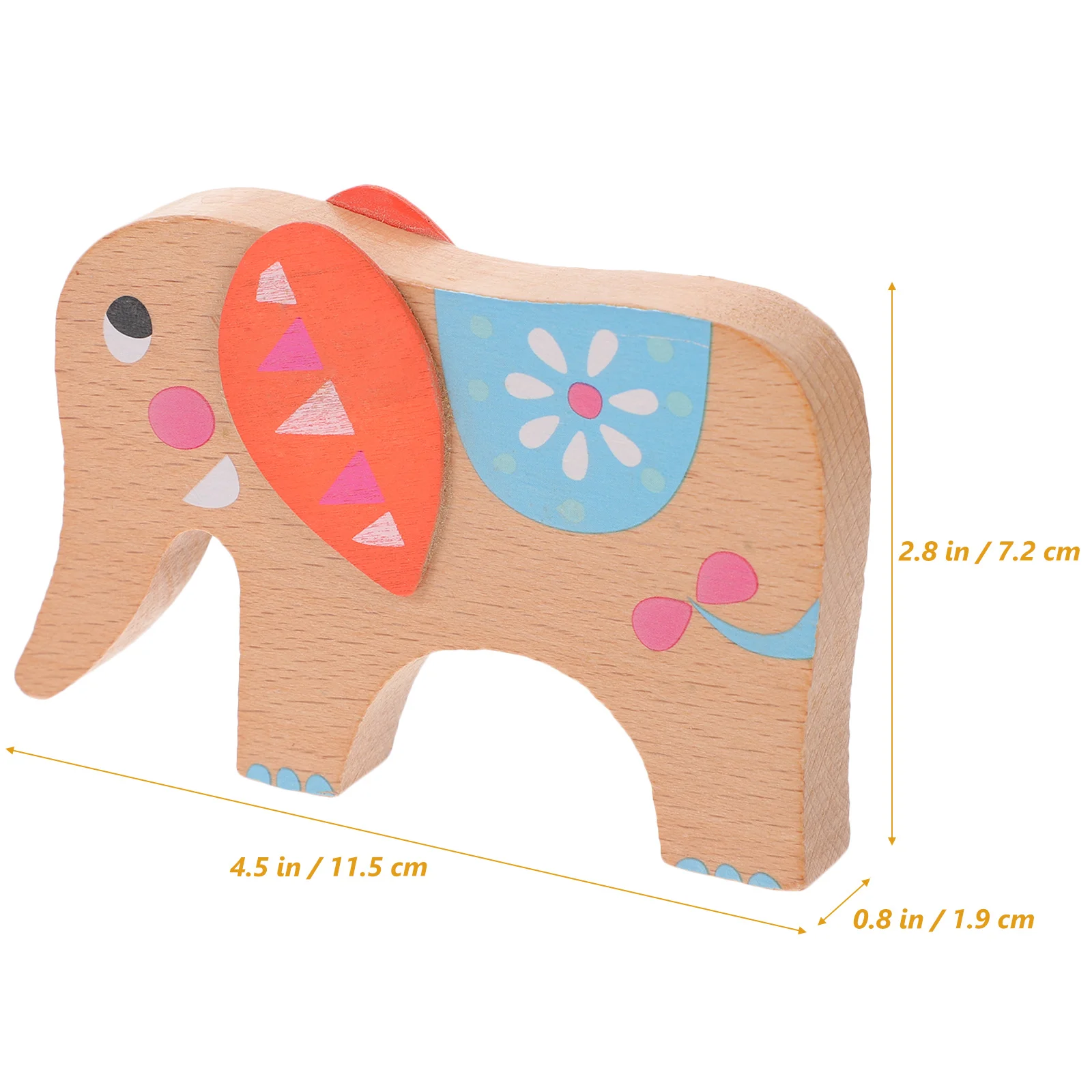 Bâtons colorés empilables en bois d'éléphant, Puzzle d'équilibre, jouet pour les tout-petits, blocs en forme de dessin animé, analyse de la coopération oculaire
