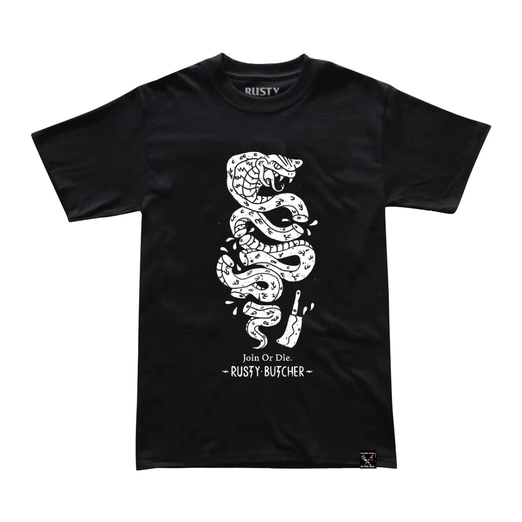 Harley Motorcycle Men's Women's Cotton T-Shirt Rust Butcher Motorcycle Vintage Ride West Coast Crew Neck Short Sleeve T-Shirt view 6