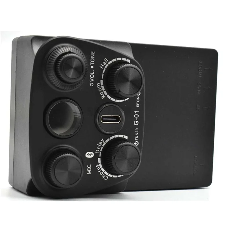 【Panas】Teknologi Pickup Resonansi Gitar Preamp Digital Gitar dengan Penundaan Paduan Suara Reverb dan Preamp Gitar Mikrofon