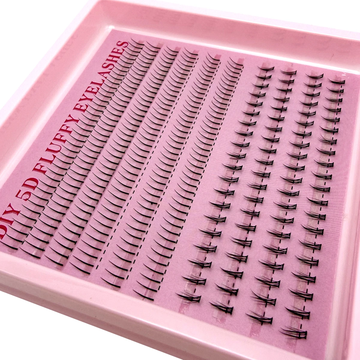 Ciglia inferiori naturali sotto l'estensione delle ciglia Ciglia personali Ciglia inferiori Trucco Grappolo individuale Innesto Ciglia finte