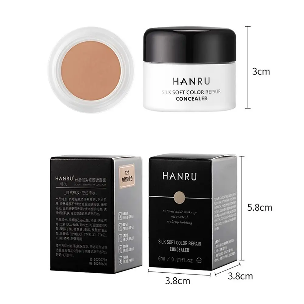 Paleta de contorno para resaltar, base correctora de belleza, crema líquida, crema de cobertura completa, corrector de ojeras
