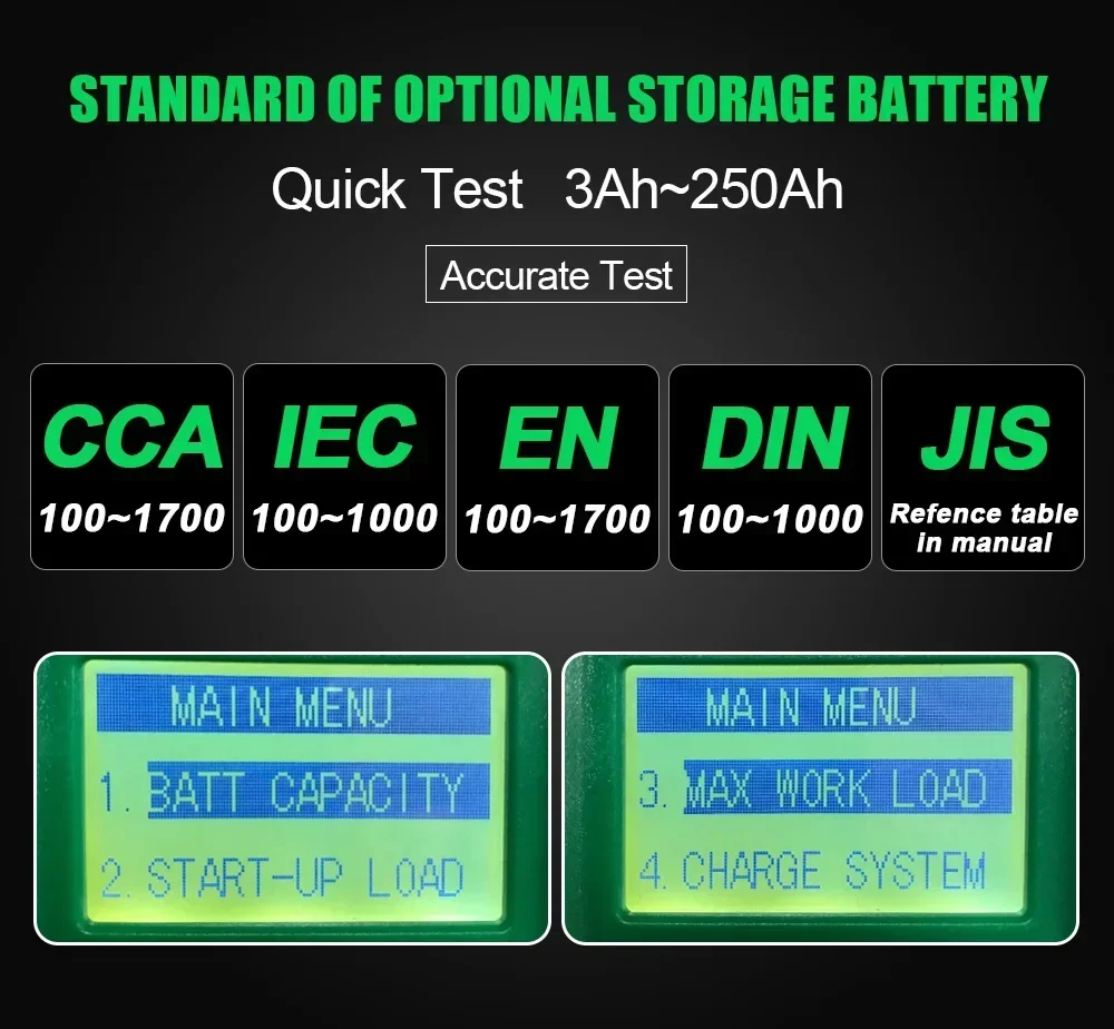 Reliable hot DY219 12V Car Battery Charger Tester Digital Automotive AH 2000CCA Voltage Battery Test Load Analyzer Diagnostic Ca