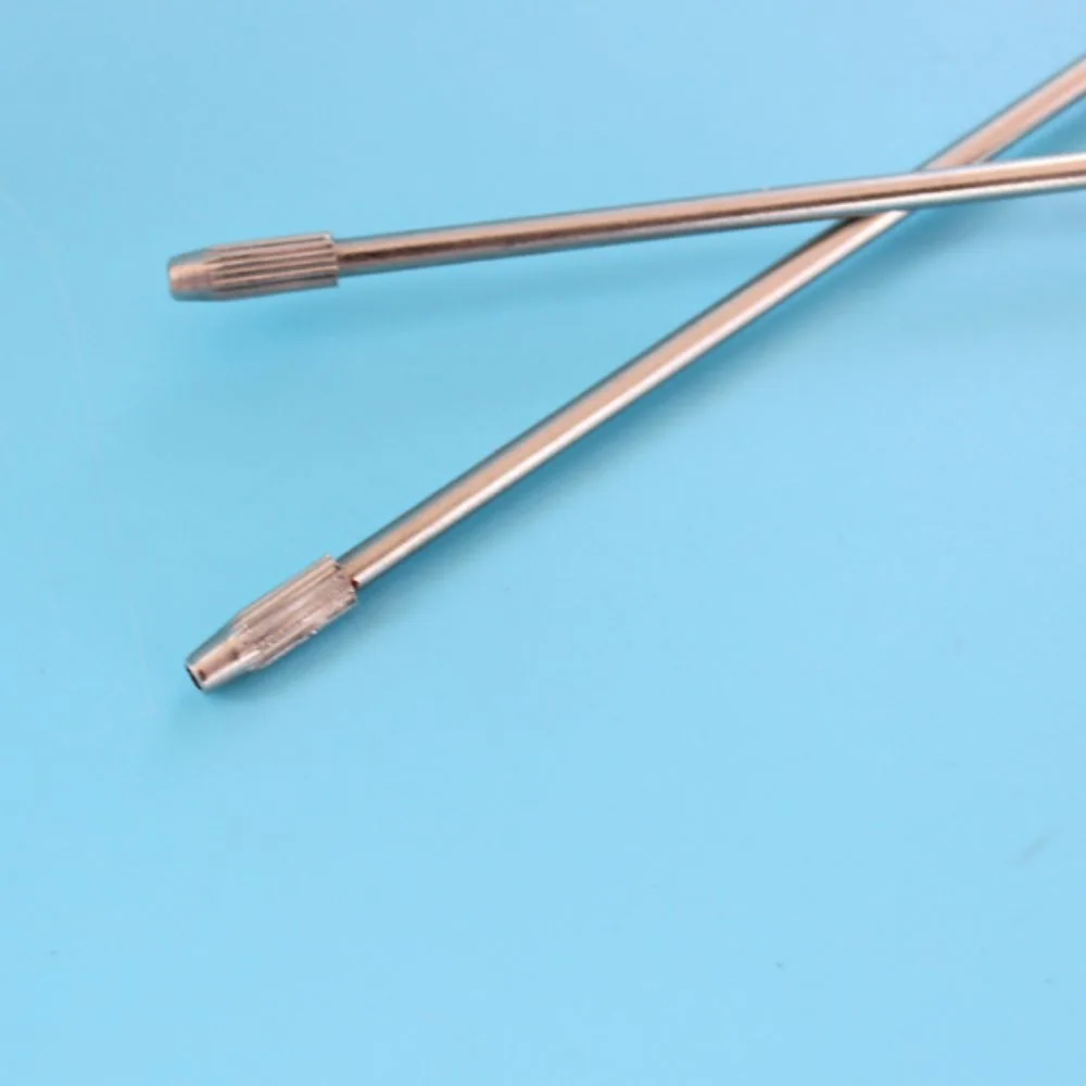 2 Pcs Pure Copper Head Inoculating Rod Long Shaft Smooth Surface Inoculator Detachable Tip Reusable Inoculating Loop Biology Lab