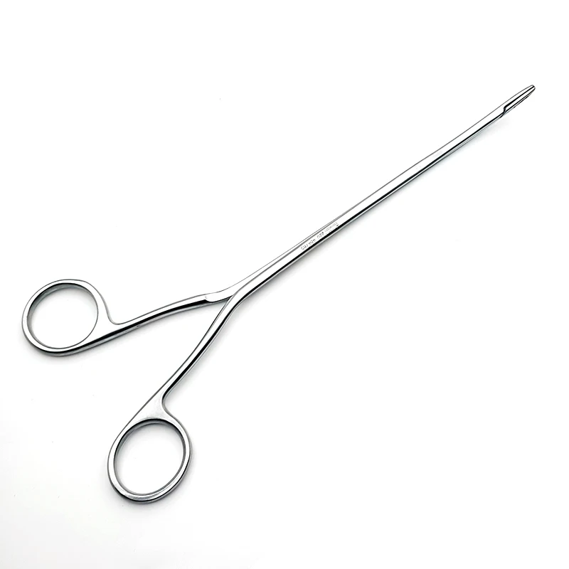 Fórceps de aço inoxidável para remoção ginecológica, Take The Ring Forceps, Bend, Multifuncional, Iud Placement, 22cm