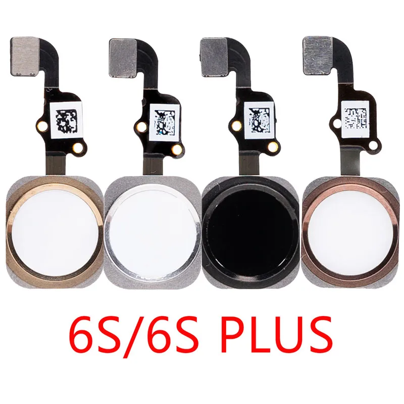 Menu Home Button Key With Flex Cable Touch ID Fingerprint Sensor For iPhone 5s 6 6P 6s 6s Plus Return button Repair Replacement