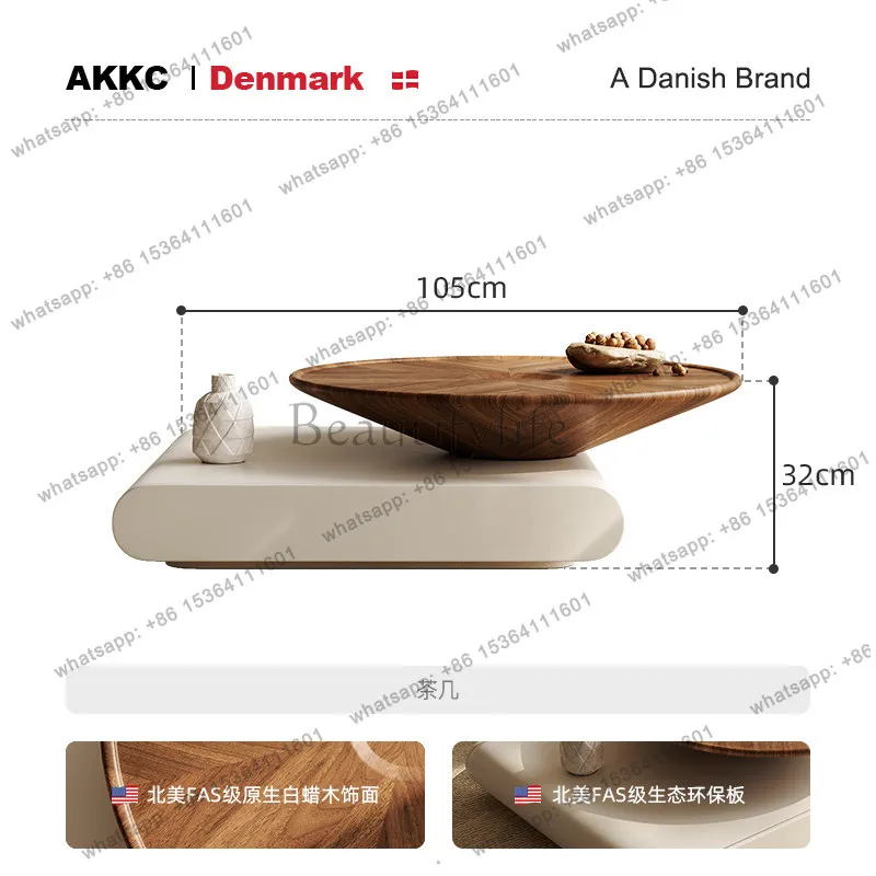 Surprise style coffee table modern simple medieval minimalist designer cream style tea table coffee table