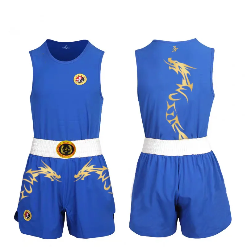 Breathable Suit Competition Training, Sandal Uniform for Men Women Children, Training Clothing, Martial Arts Sets Tops+Shorts