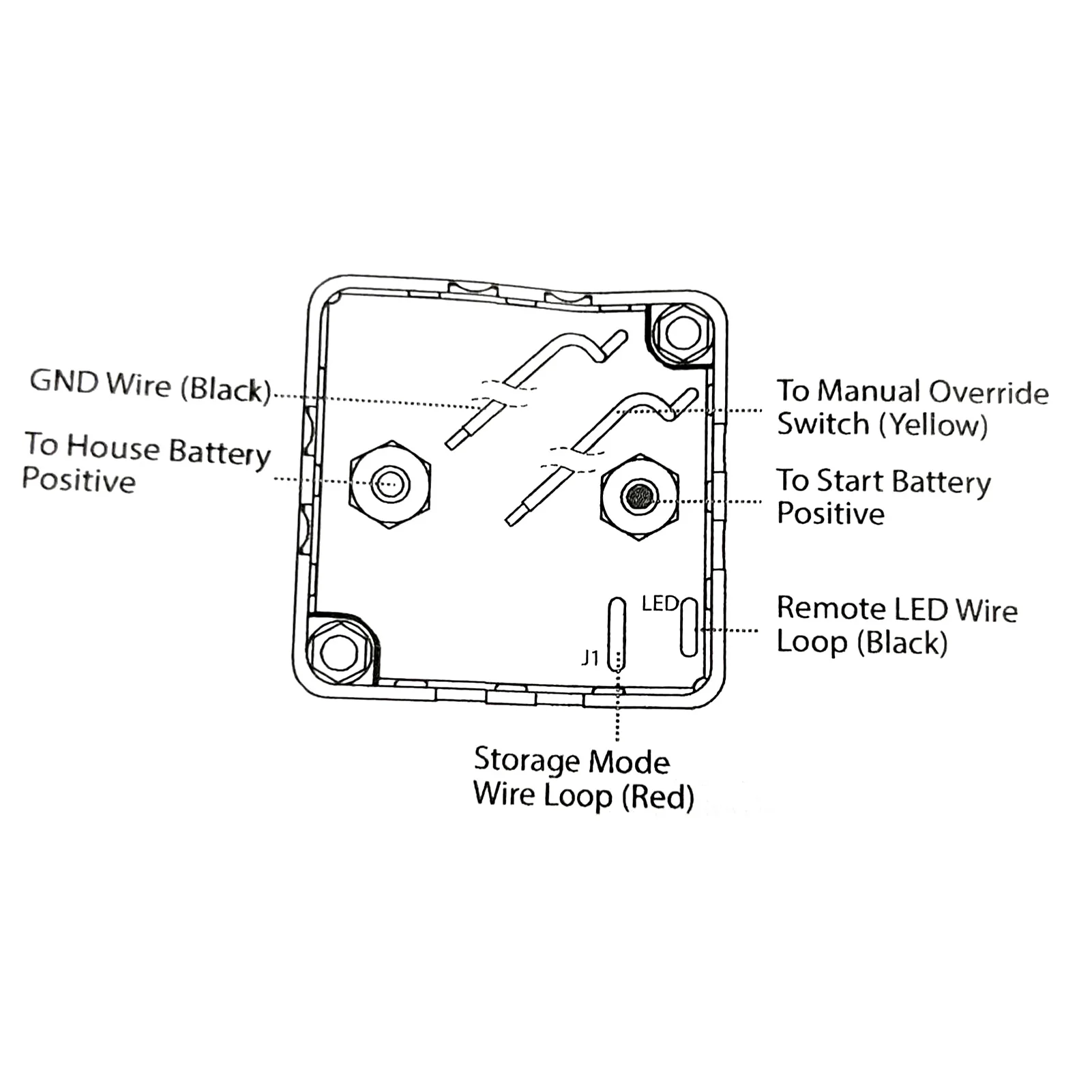 مرحل حساس للجهد VSR عازل البطارية تيار مستمر 12 فولت/24 فولت 140 أمبير مع منفذ مؤشر LED لسيارات ATV UTV RVs