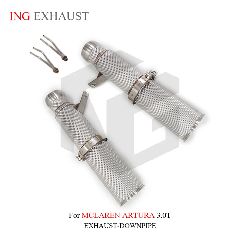 For Mcl Aren Exhaust Stainless Steel Exhaust Downpipe Straight Pipe For Mcl Aren Artura 3.0T With High Quality Exhaust Pipes Car