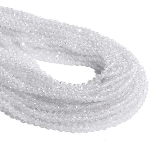 Natürliche kleine transparente Zirkon -Steinperlen, winzige weiße runde losen Perlen, Quarzkristalljuwel, 2 mm, 3 mm 8 Hauptverkaufsstein Cubica - №3
