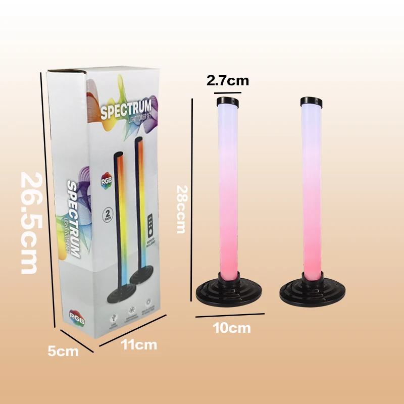 RGB Ambient Light Bluetooth Double-sided Luminous 24 Key Remote Control Intelligent App LED Desktop Light Ambient Light