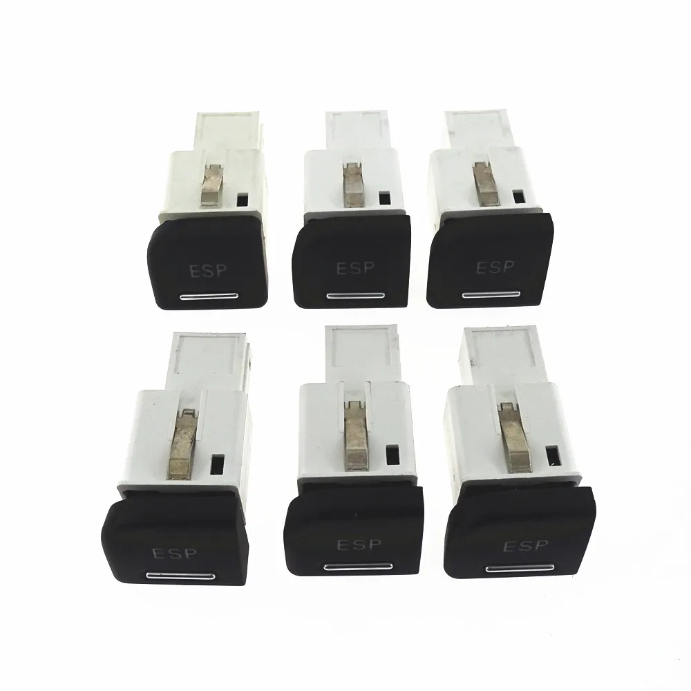 

6Pcs LHD ESP Electronic Stability Program Parking Chrome Switch Button for Audi A4 S4 8E B6 B7 RS4 8E1927134A 8ED927134A C B