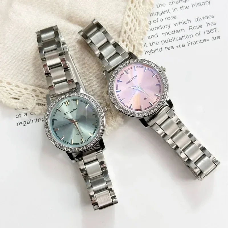 Zegarki damskie markowe, modne, z dużą tarczą, kwarcowe, luksusowe prezenty, zegarki na rękę dla kobiet, Relojes Para Mujer, dropshipping, zegar