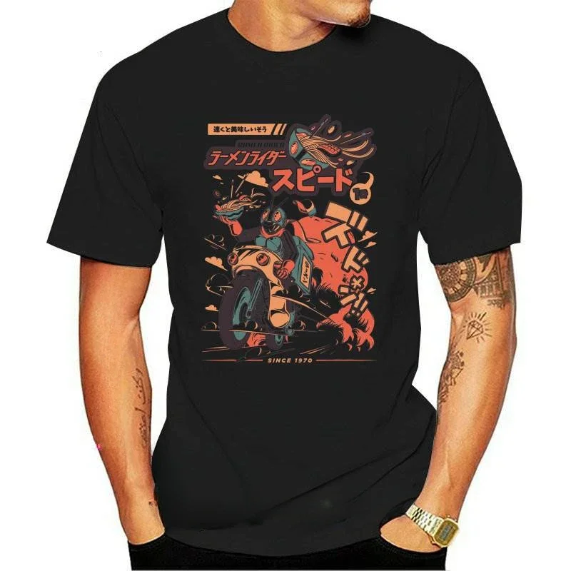 Mens New  Clothing Summer  Man Clothing T Shirt Ramen Rider Kamen Rider Sci Fi Tokatsu Japan Japanese Otaku Manga Vintage Retro