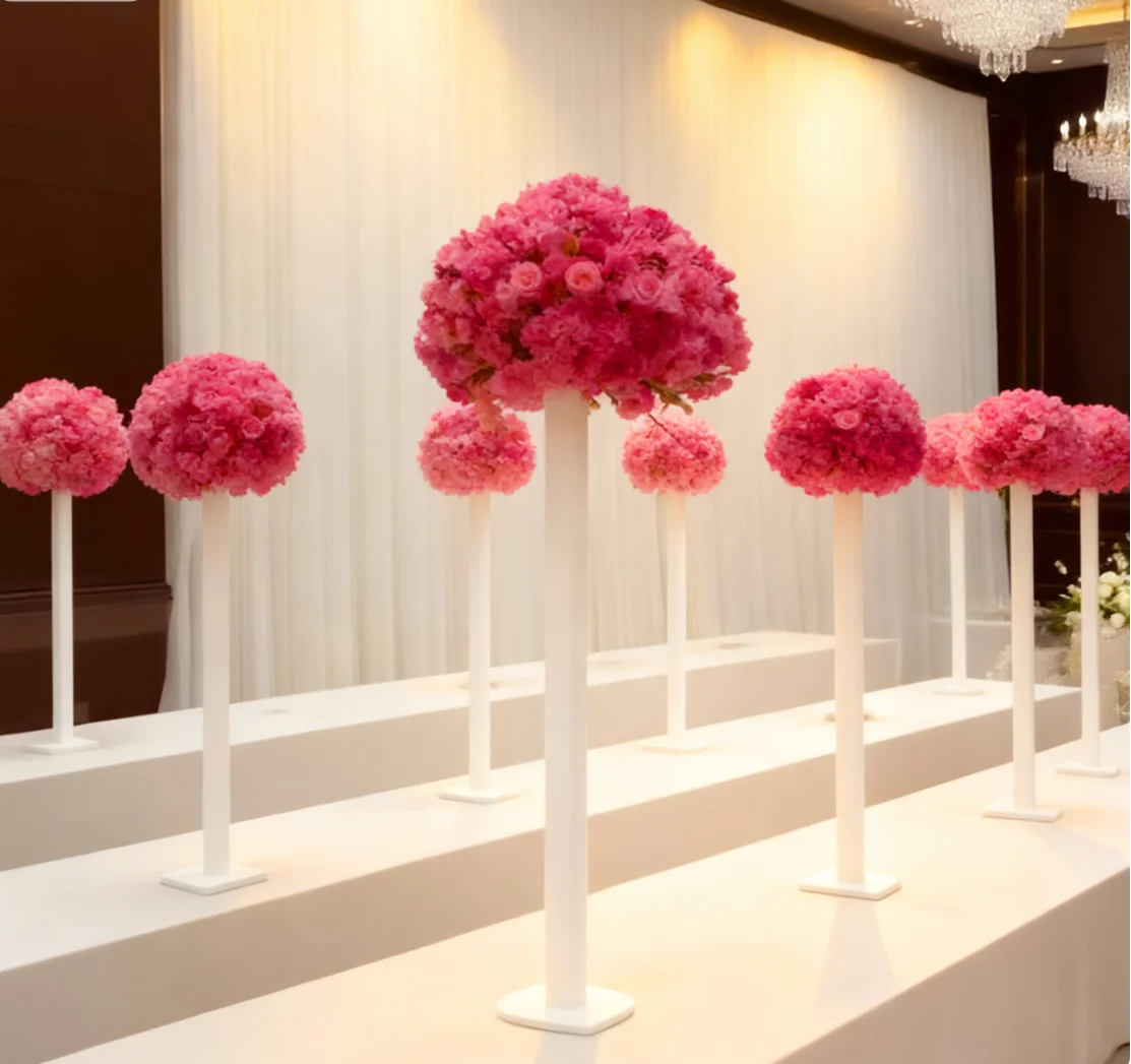 

10pcs)60-120cm)f40 Wedding Centerpiece Flower Vase Metal Elegant Flower Stand for Ceremony Wedding Arrangement Party Tabletop