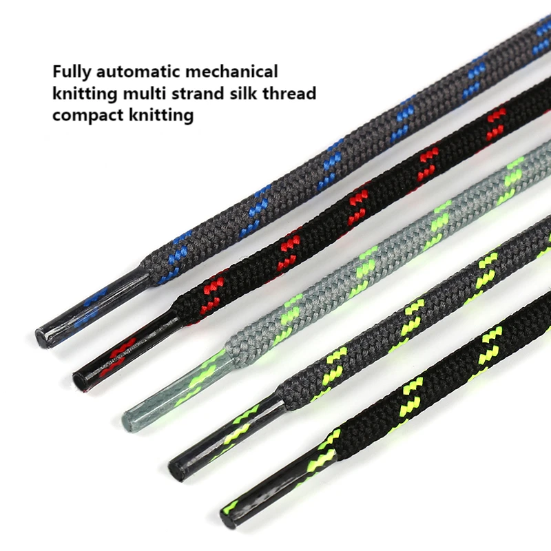 1 Pair Round Shoelaces Outdoor Hiking Shoe Laces Kids Adult Solid Shoe Lace Unisex Leisure Sneakers Shoelace 19 Colors - Image 4