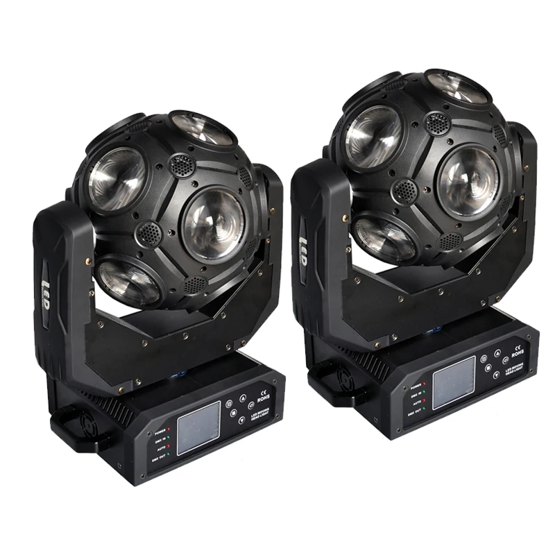 

2X HOHAO Stage Dj Disco Light 12x20w Led Football Moving Head Beam RGBW Colors XY Roatting Effect Light Ktv Nightculb Wedding