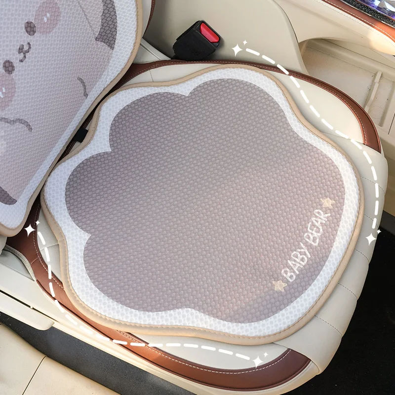 Car seat cushion Ice silk honeycomb  with summer cool breathable anti-skid cushion Summer cute car cover