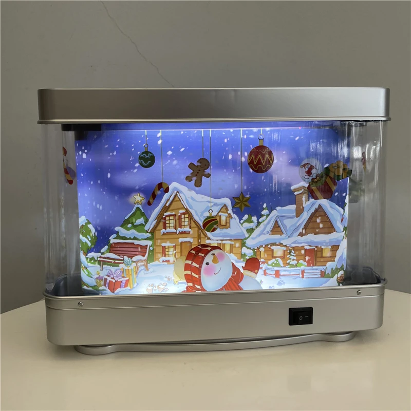 Artificial Tropical Fish Tank Aquarium Home Decorative glowing Christmas LED Table decor Room Decorative Gift drop ship