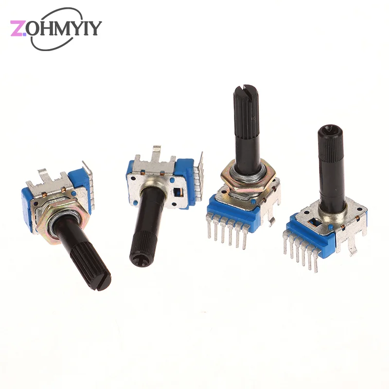 2pcs RK12 Type Double B20K B50K Electronic Organ Speaker Audio Volume Adjustment Potentiometer 6 Pin