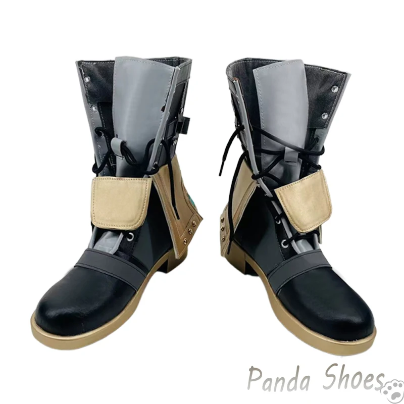 Genshinimpact Freminet Cosplay Shoes Anime Game Cos Long Boots Freminet Cosplay Costume Prop Shoes for Con Halloween Party