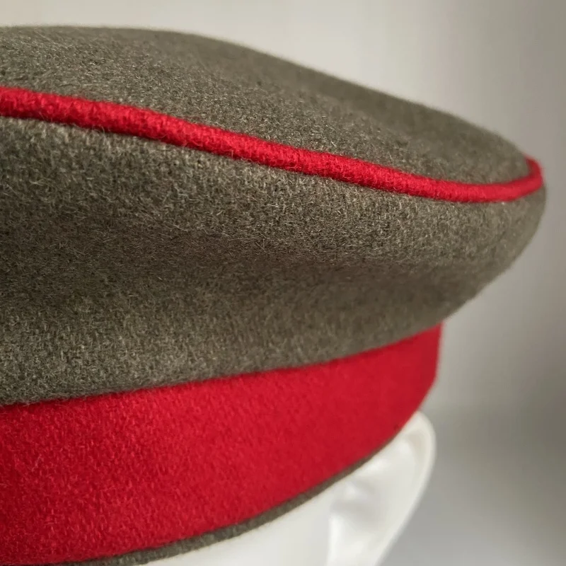 قبعة ميدانية من الحرب العالمية الأولى الألمانية الإمبراطورية، فرقة حمراء، قبعة Krätzchen Mütze، استنساخ كوكتيل Feldmütze