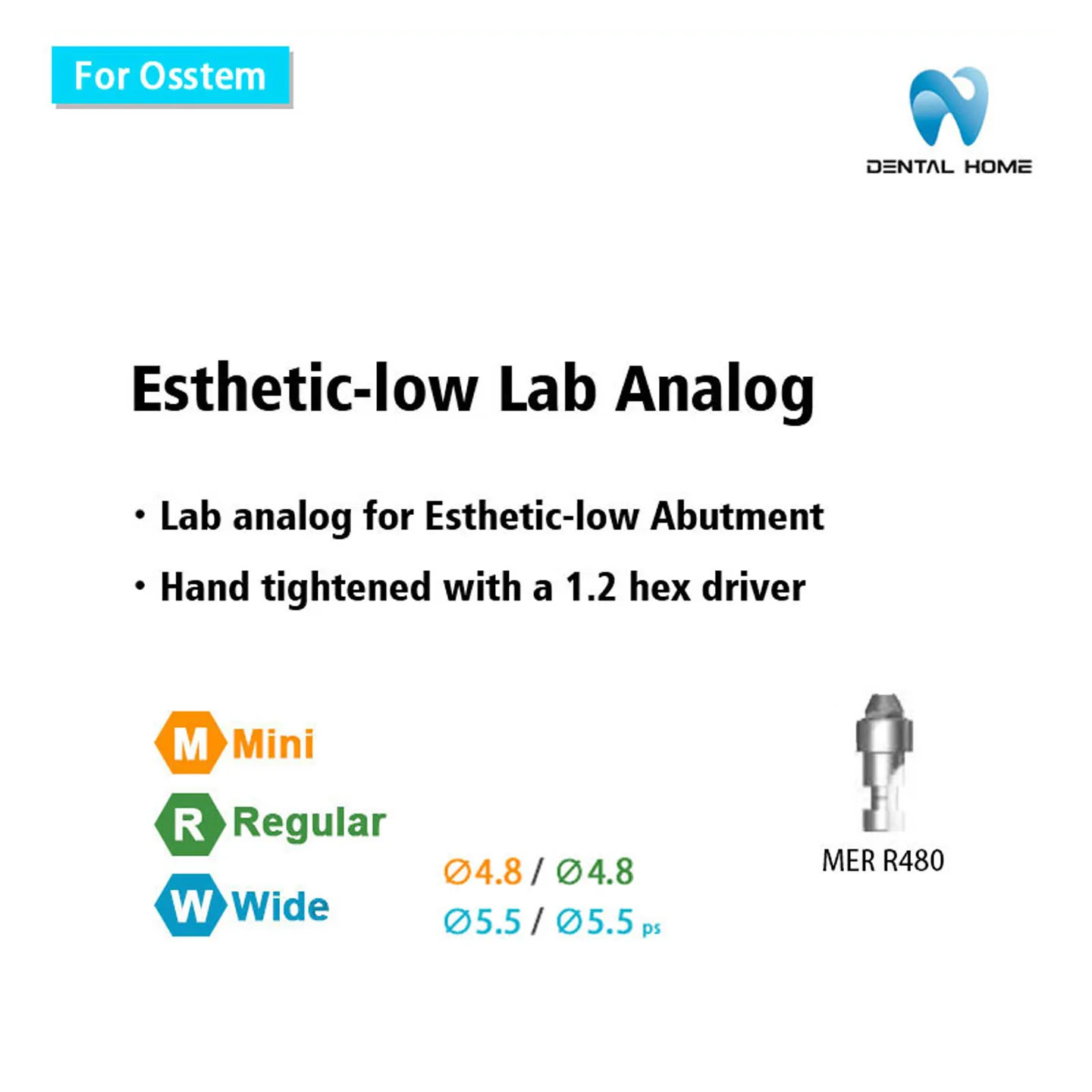 For Osstem Multi Unit Lab Analog for Dental Professional Dental Technology Dental Lab Dental Crown Dental Implant Full Denture