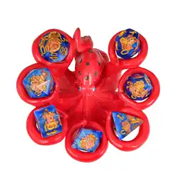 Cusdie Octopus DND Dice Holder for 7Pcs Polyhedral Dice Storage Tray Dungeons and Dragons Board Games Accessories Table Decor