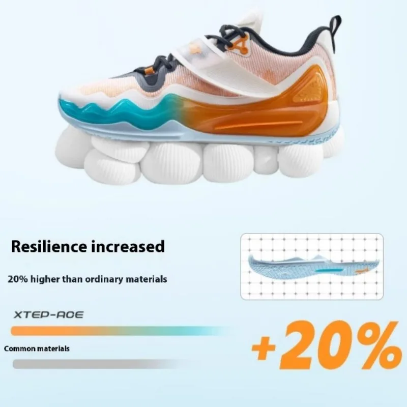 Xtep Linsanity 2-V2 Basketballschuhe für Herren 2024, Sommer-Kampfsportschuhe, hohe Stoßdämpfung, weiche Turnschuhe 876219120006