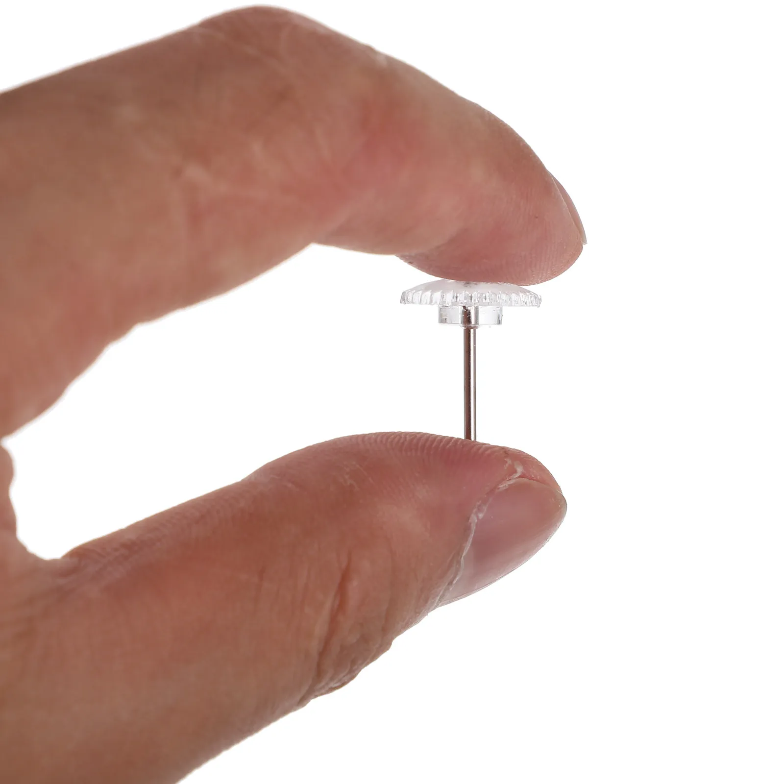 

2 коробки прозрачных кнопок-гвоздиков простого дизайна для офисных досок объявлений, маркировки карт, планирования путешествий, творчества и поделок из пробковой доски