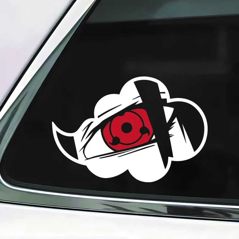 Sharingan under the Akatsuki auspicious clouds decal，for anime fans,creative&fashion decal with high quality!