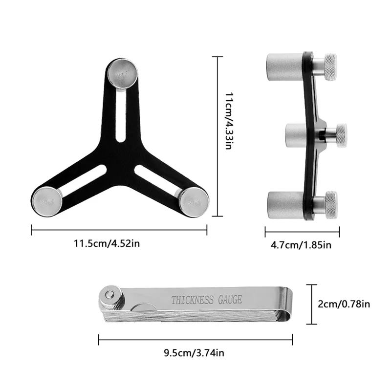 Picture 6: Universal Piston Ring Squaring Tool With Blades Feeler Gauge Gap Measurement Function For End Gaps 2-5-Inch Bores
