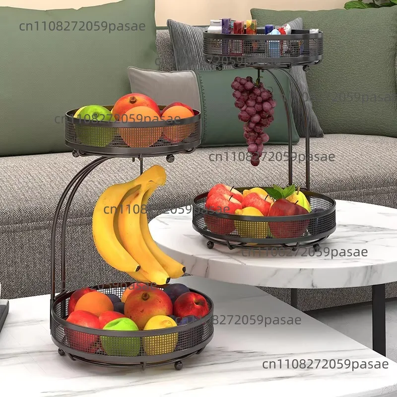 Removable fruit and vegetable rack, living room snack fruit basket storage rack