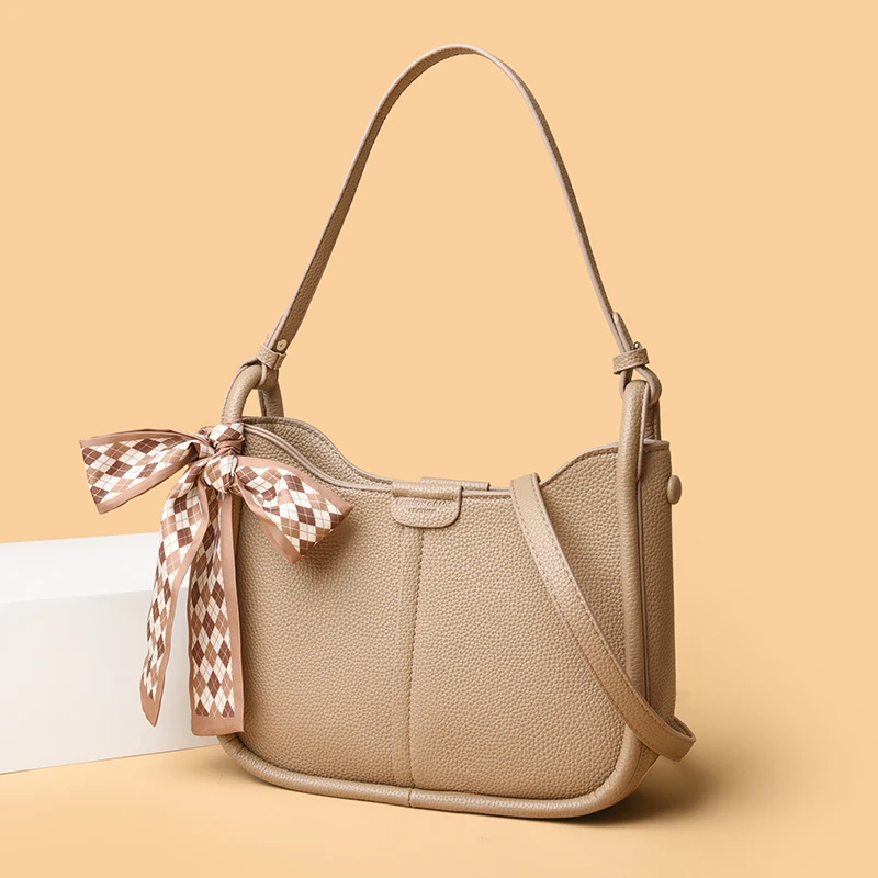

Chic Parisian-Style Zipper Crossbody Bag For Women Elegant Vintage Shoulder Bag With Adjustable Long Shoulder Strap