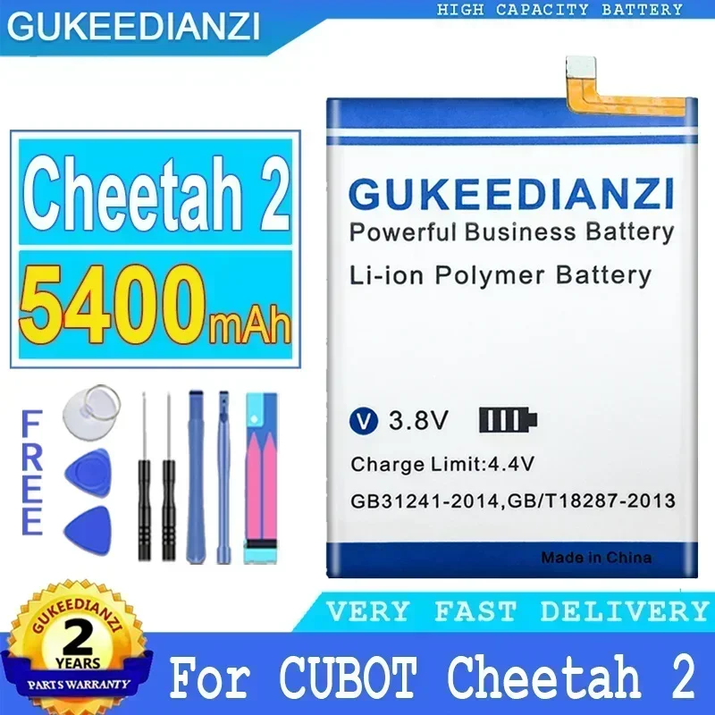 Сменные аккумуляторы для мобильных телефонов большой емкости 4000 мАч 5400 мАч для смартфона CUBOT Cheetah 2 Cheetah2 + бесплатные инструменты