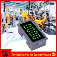 Green 4 Digit LED Motor Tachometer RPM Speed Measure Meter NPN Hall Proximity Switch Sensor Motor RPM Gauge Motor Tachometer
