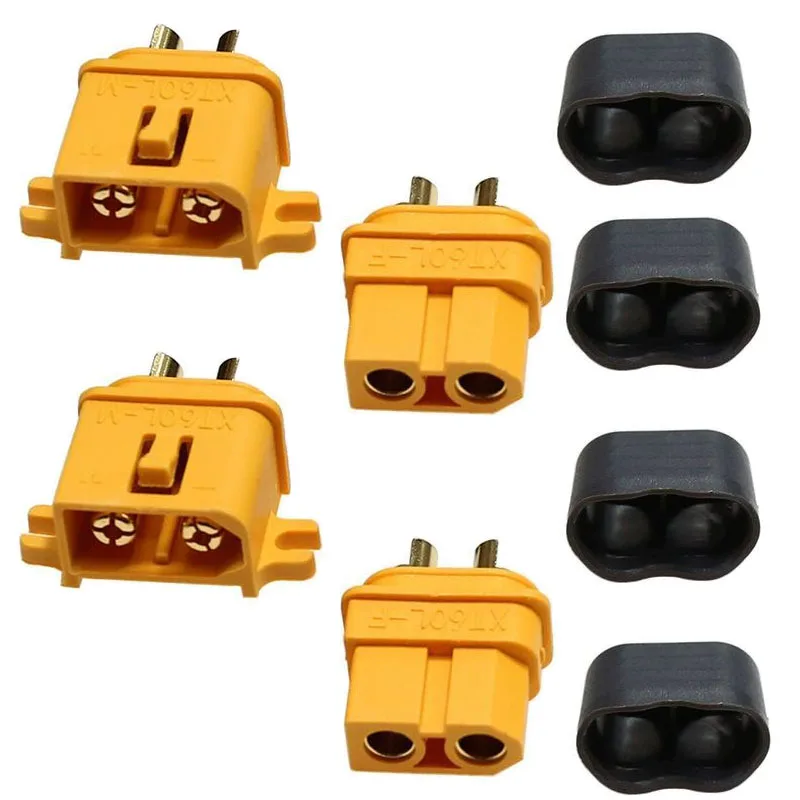 XT60L-F/M XT60 with Lock Buckle Anti-Disconnect Fixed Male Female Plug for RC Drone Battery