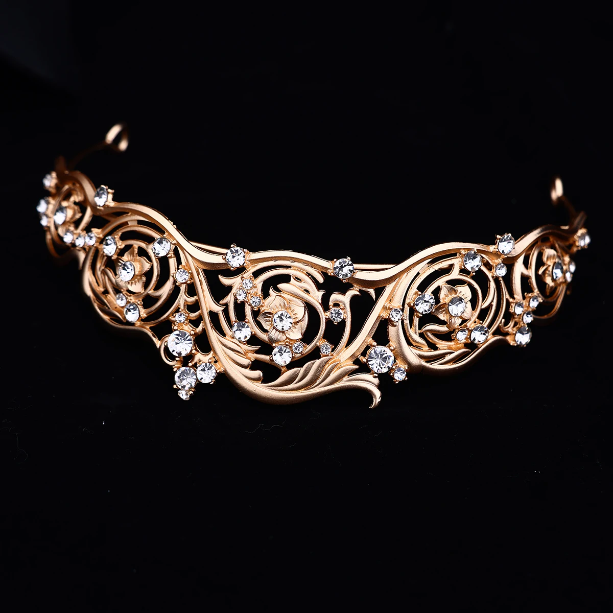 Baroque Vintage Gold  Tiaras And Crowns Crystal Rhinestone Bridal Wedding Hair Accessories For Princess Queen Women Diadems image 3