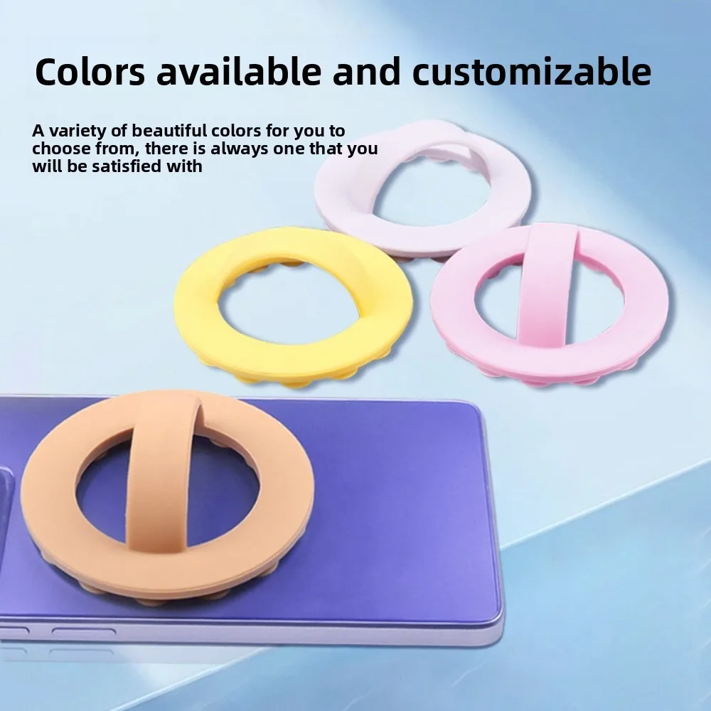 

Mobile Phone Ring Buckle Is Suitable for Apple, Huawei Mobile Phone Single-sided Silicone Mobile Phone Back Sticker Bracket.